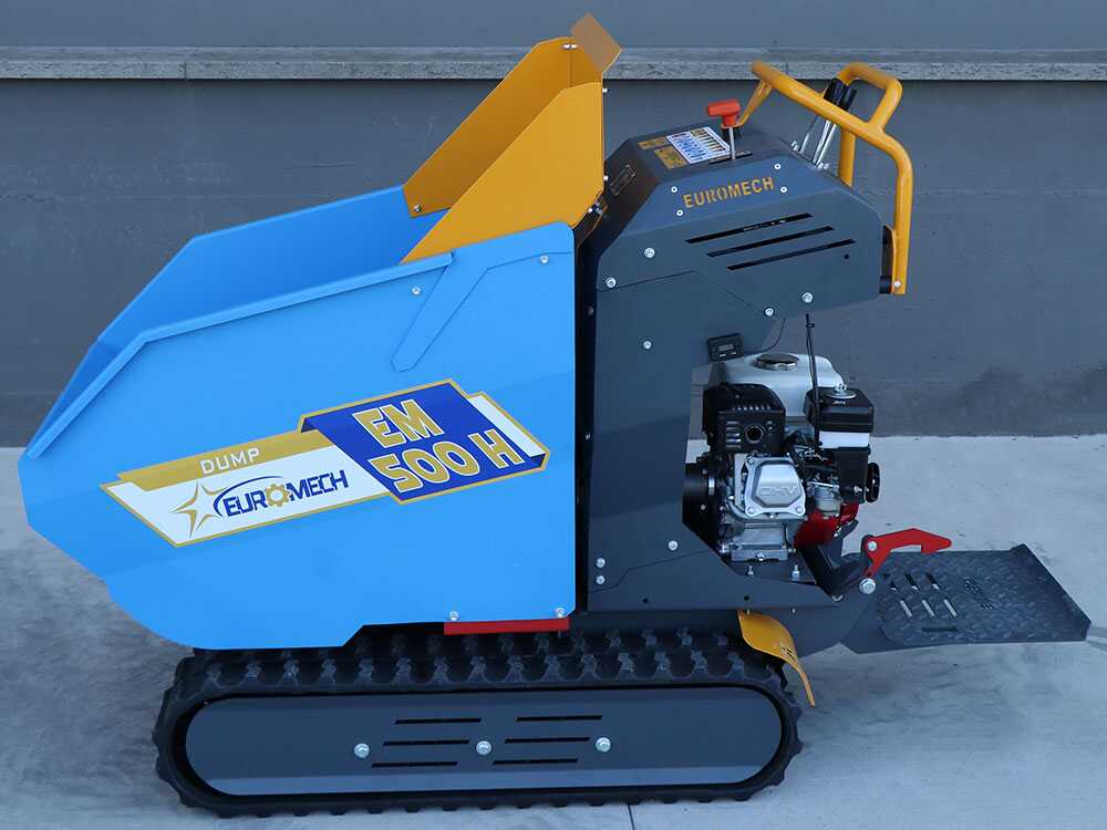 Rupsdumper laadvermogen 500 kg EuroMech EM500H-Dump, hydraulisch kiepen, detail 10