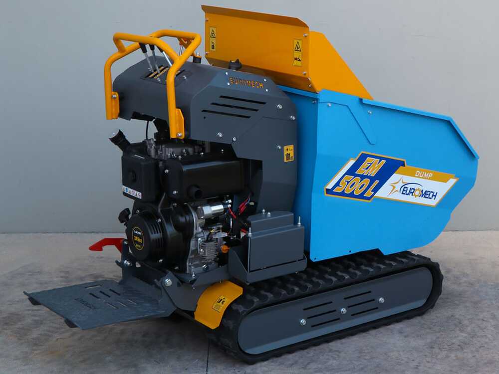 Rupsdumper laadvermogen 500 kg EuroMech EM500L-Dump, hydraulisch kiepen, detail 10