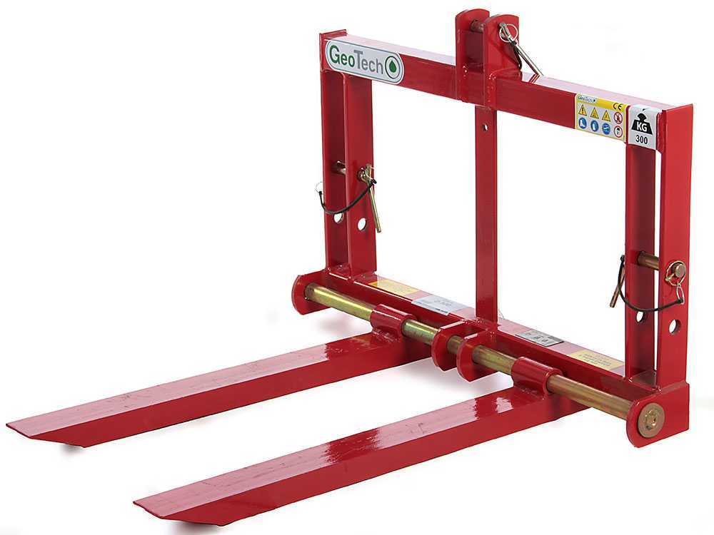 GeoTech D300 palletvork voor de trekker, 300 kg, detail 10