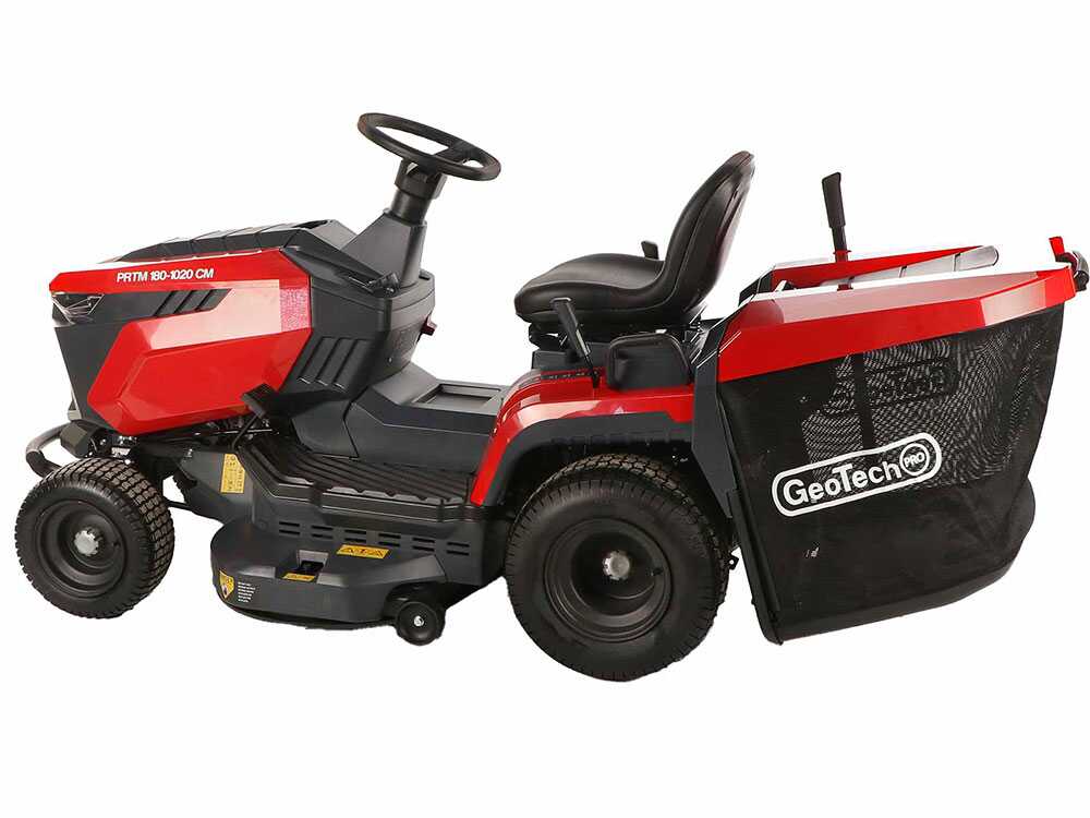 GeoTech Pro PRTM 180-1020 CM gazontractor met opvangbak 102 cm, versnellingsbak, detail 9