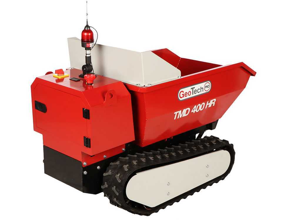Accu motorkruiwagen laadvermogen 400 kg GeoTech Pro TMD 400 HR, 48 V 15 Ah, hydraulisch kiepen, detail 9