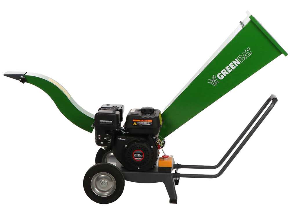 GreenBay GB-WRC 50 L benzine hakselaar, takken tot 50 mm, detail 9