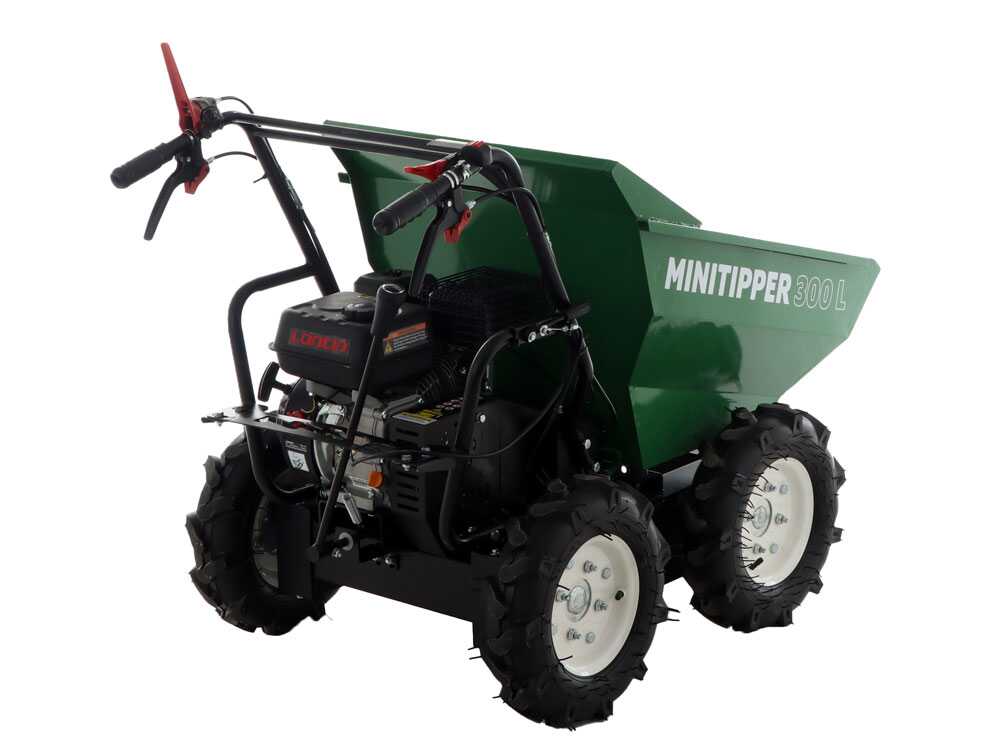 Motorkruiwagen laadvermogen 300 kg GreenBay MiniTipper 300 L, motor Loncin G200F, 4x4, detail 9