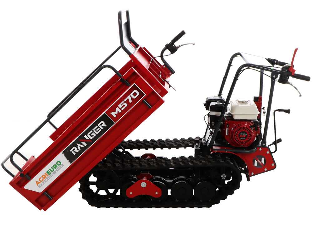 Rupsdumper laadvermogen 500 kg AgriEuro Premium Ranger M570-E Extendable, motor Honda GX200, detail 10