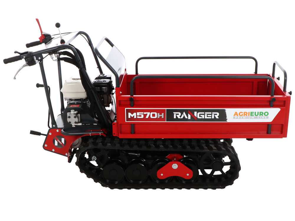 Rupsdumper laadvermogen 500 kg AgriEuro Premium Ranger M570 H Extendable, motor Honda GX200, detail 10