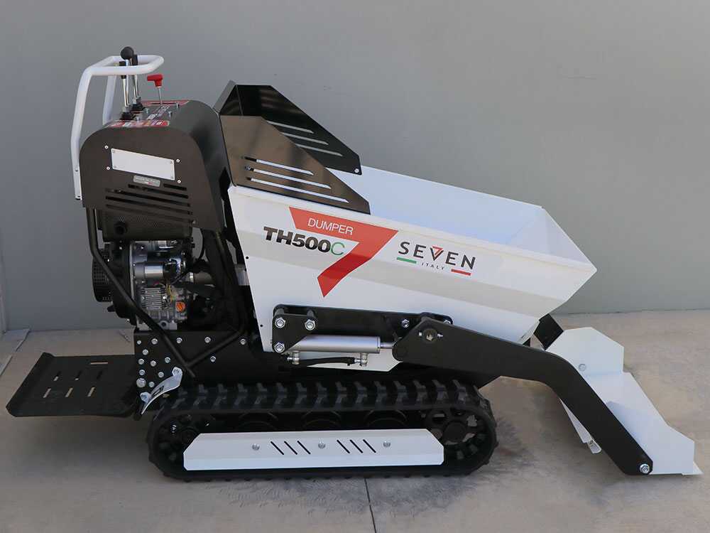 Diesel rupsdumper laadvermogen 500 kg Seven Italy TH500C KM178-E, hydraulisch kiepen, detail 10