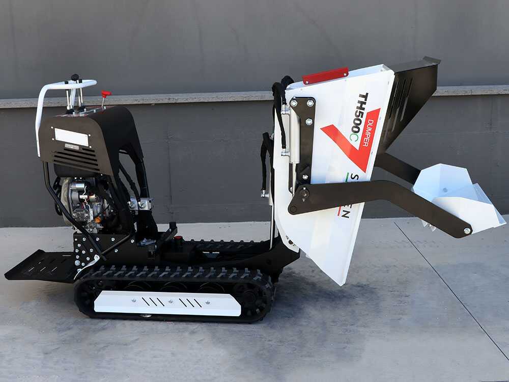 Diesel rupsdumper laadvermogen 500 kg Seven Italy TH500C L70-E, hydraulisch kiepen, detail 10