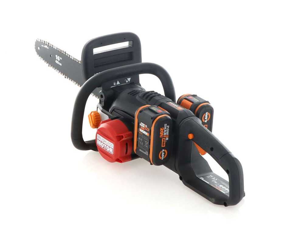 Worx WG385E Nitro accu kettingzaag, zwaard 40 cm, 40 V 4 Ah, detail 9