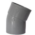 PVC Bocht lijmverbinding 22 graden, mof x spie | Rabe