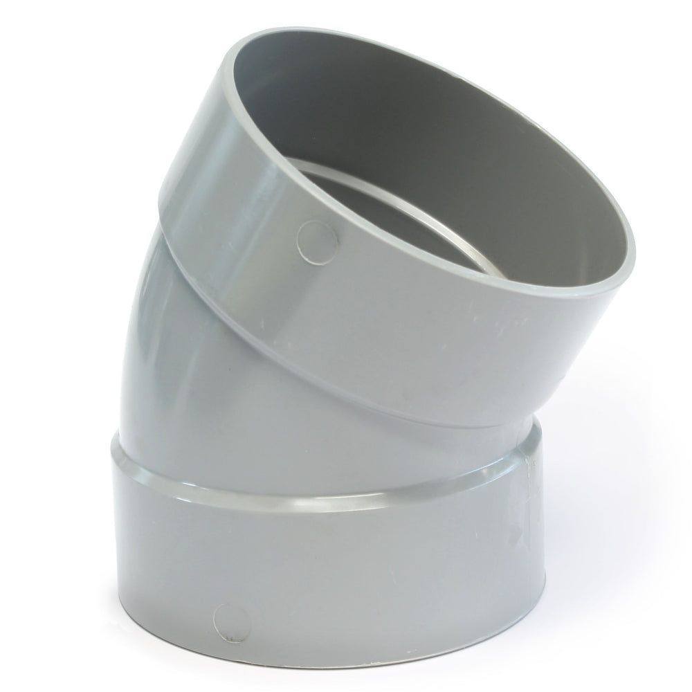 PVC Bocht lijmverbinding 30 graden, mof x mof | Rabe