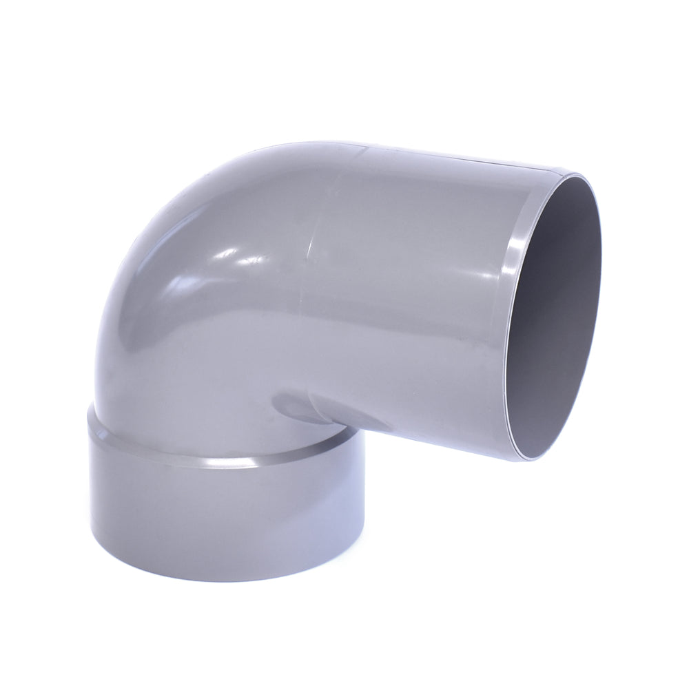 PVC Bocht lijmverbinding 90 graden, mof x spie