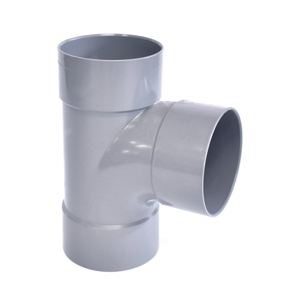 PVC T-stukken 90 graden mof x mof x mof