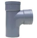 PVC T-stukken 90 graden mof x mof x spie