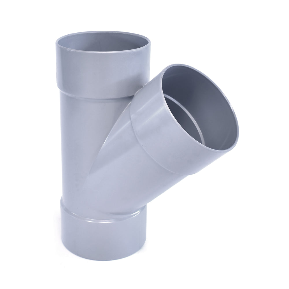 PVC T-stuk 45 graden 3x Lijmmof