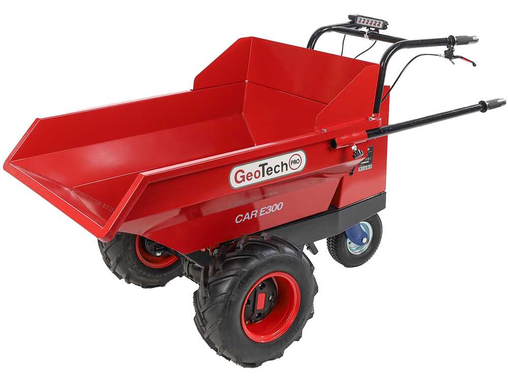 Accu motorkruiwagen laadvermogen 300 kg GeoTech Pro Wheelbarrow Mini, detail 10