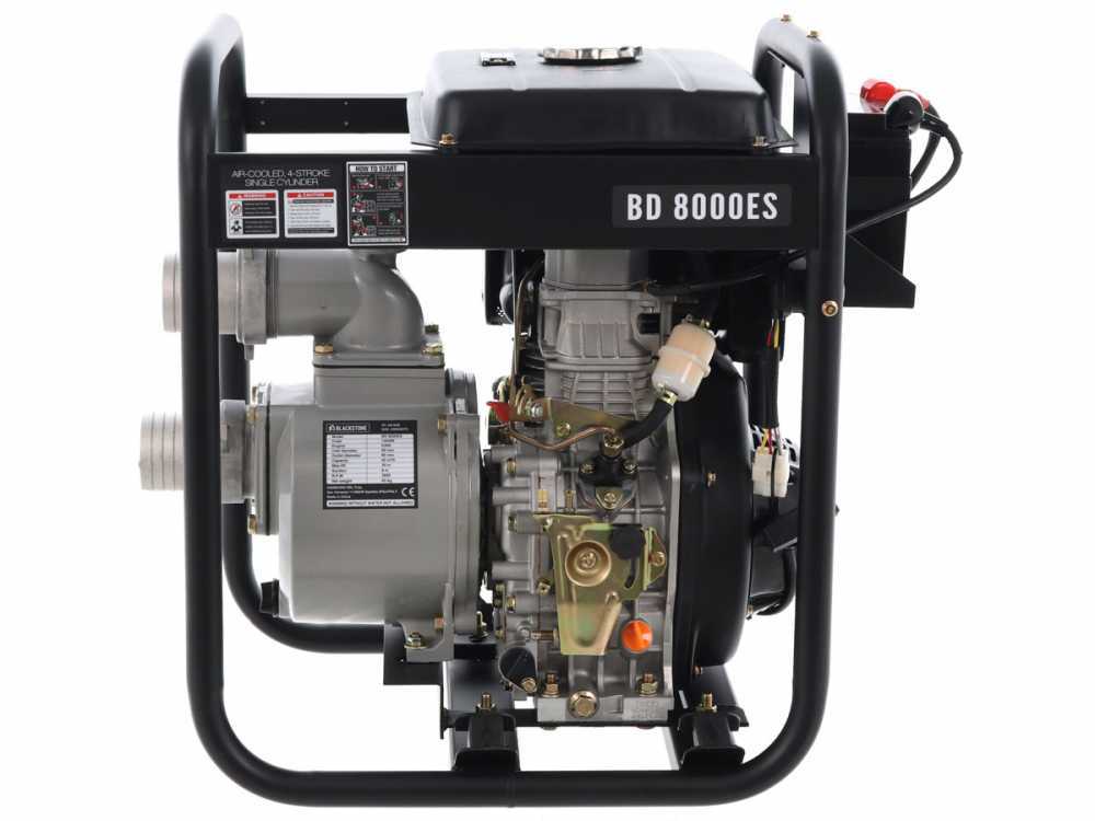 BlackStone BD 8000ES diesel motorpomp, aansluiting 80 mm, detail 10
