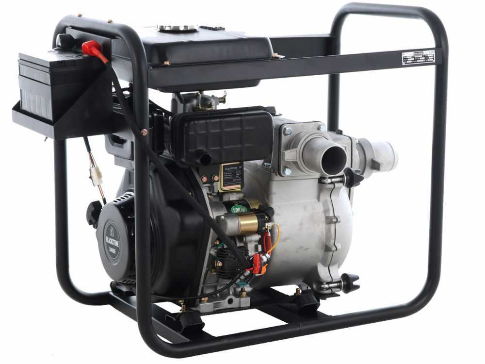 BlackStone BD-ST 8000ES diesel motorpomp voor vuil water, aansluiting 80 mm, detail 10