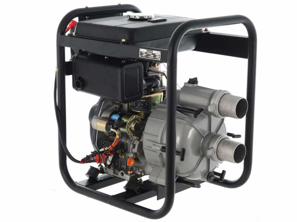 BlackStone BD-T 8000ES diesel motorpomp voor vuil water, aansluiting 80 mm, detail 10