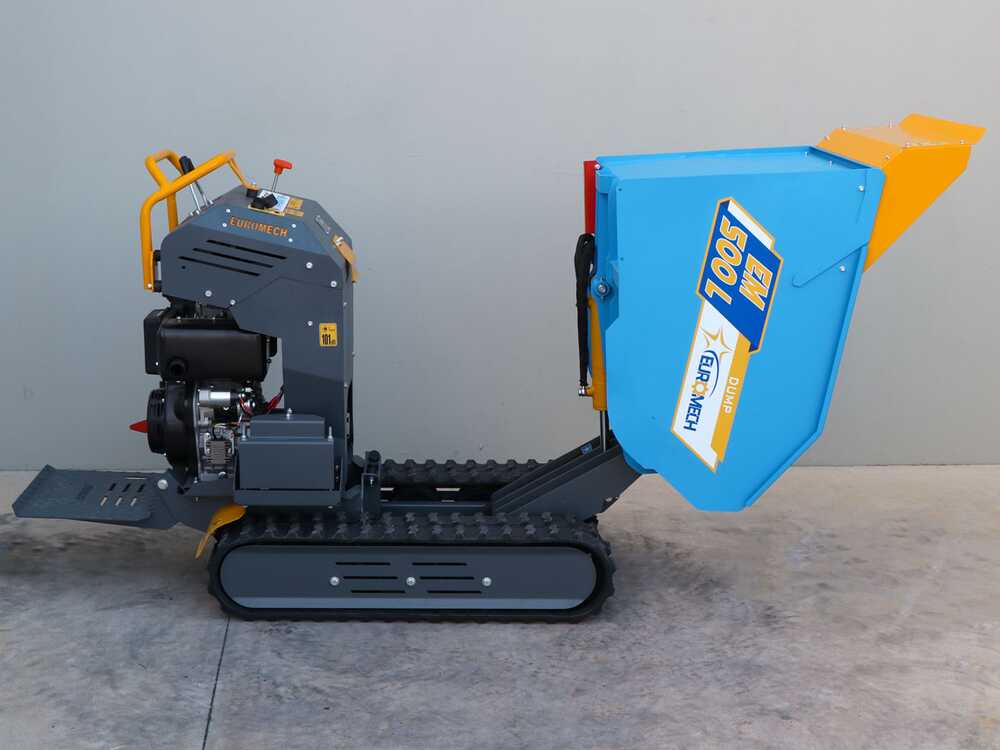 Rupsdumper laadvermogen 500 kg EuroMech EM500L-Dump, hydraulisch kiepen, detail 11