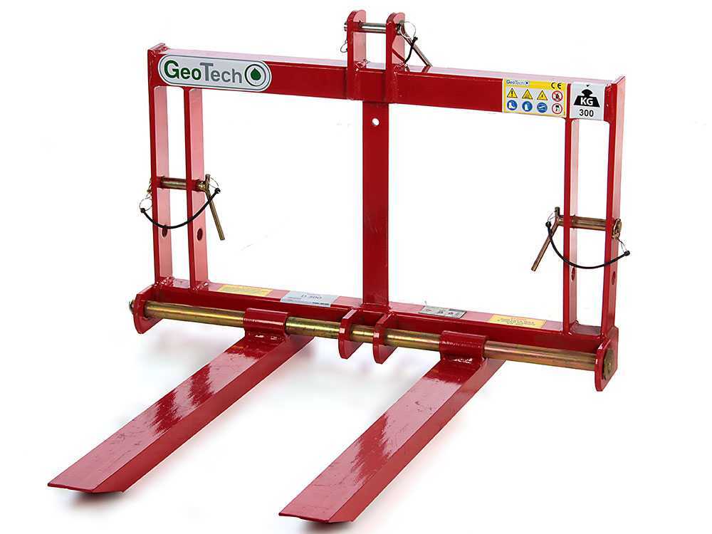 GeoTech D300 palletvork voor de trekker, 300 kg, detail 11