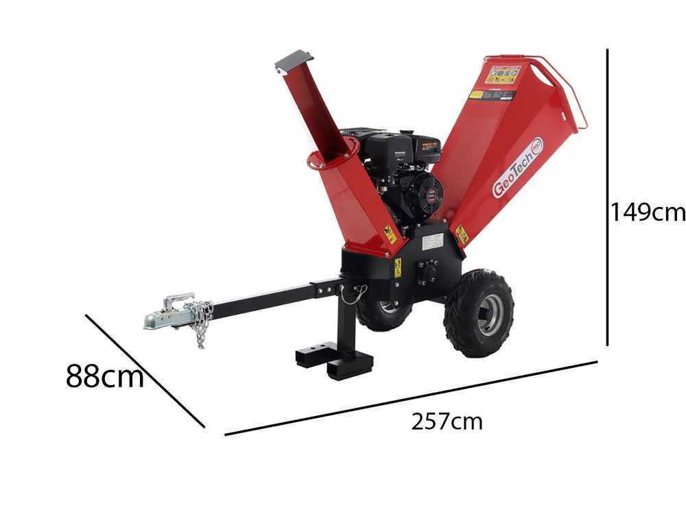 GeoTech Pro PCS 150L benzine hakselaar, takken tot 90 mm, detail 11