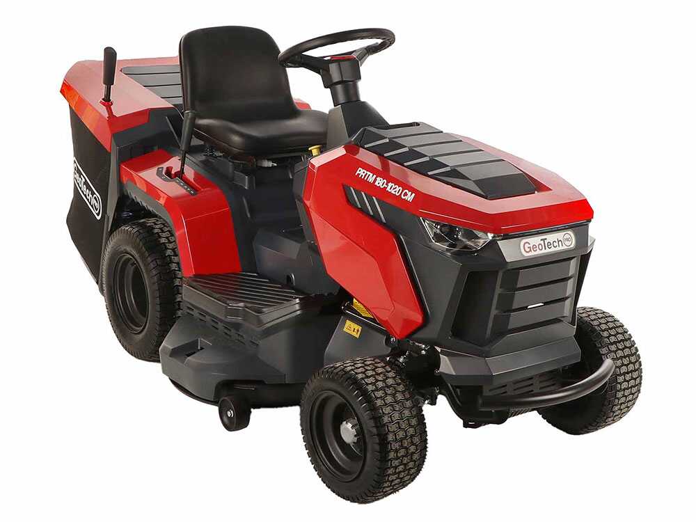 GeoTech Pro PRTM 180-1020 CM gazontractor met opvangbak 102 cm, versnellingsbak, detail 10