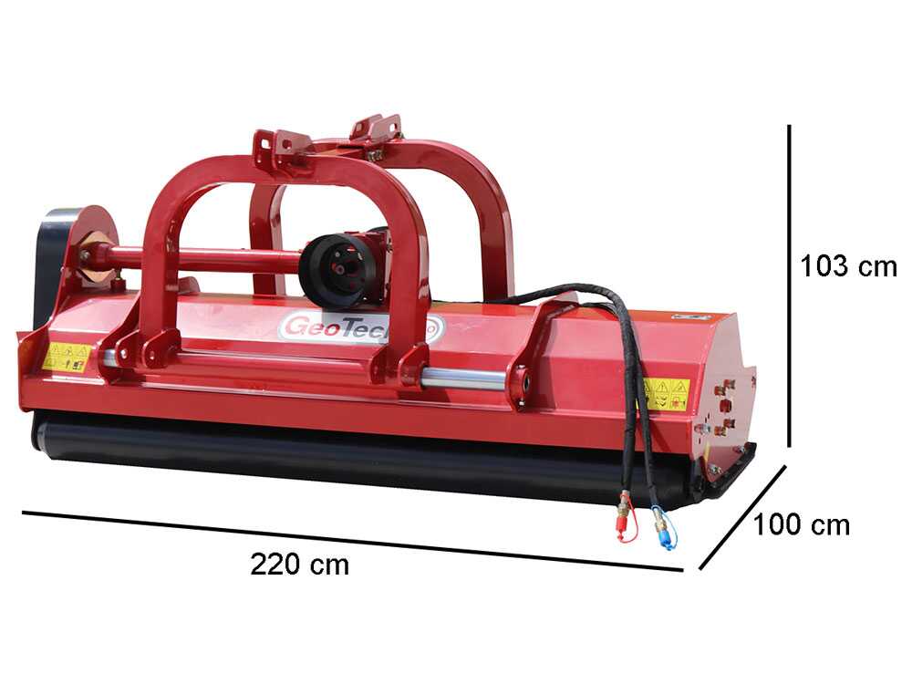 GeoTech Pro RMF200 omkeerbare klepelmaaier 200 cm, hydraulisch verschuifbaar, detail 11