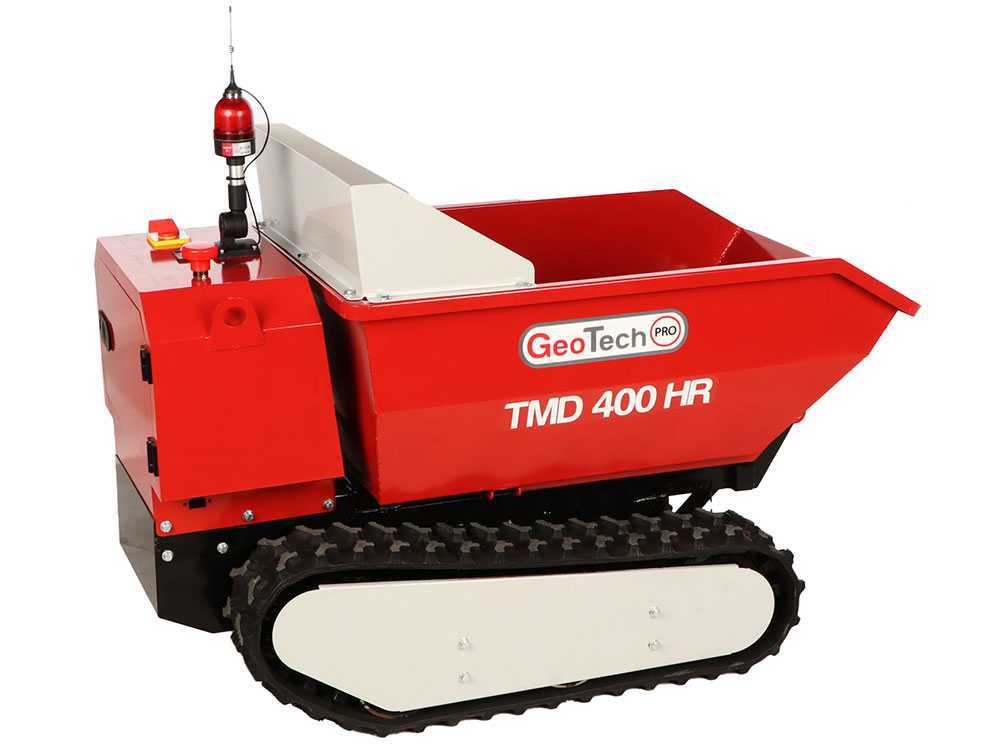 Accu motorkruiwagen laadvermogen 400 kg GeoTech Pro TMD 400 HR, 48 V 15 Ah, hydraulisch kiepen, detail 10