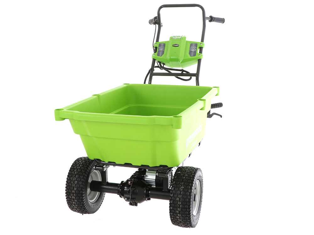 Motorkruiwagen laadvermogen 100 kg Greenworks G40GC, detail 11