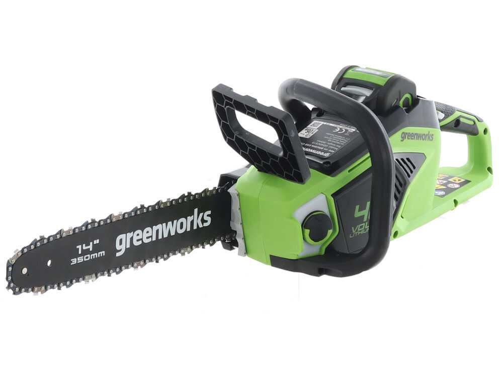 Greenworks GD40CS15 accu kettingzaag, zwaard 35 cm, 40 V 4 Ah, detail 10