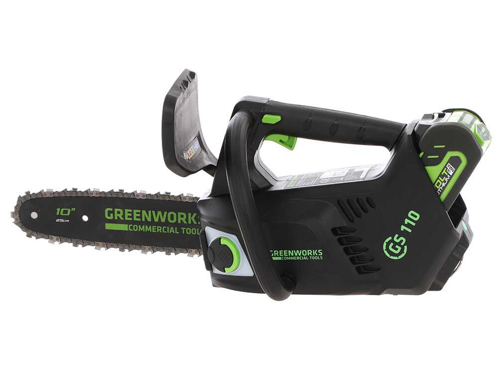 Greenworks GD40TCS accu kettingzaag voor snoeien, zwaard 25 cm, 40 V zonder accu, detail 11