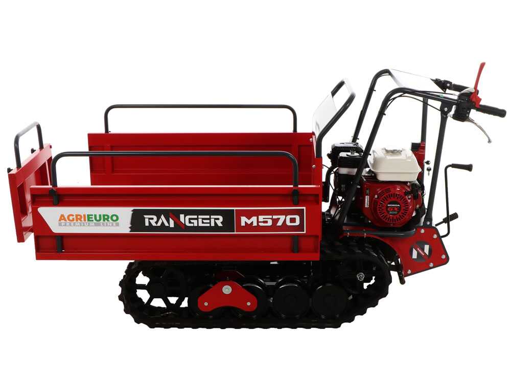 Rupsdumper laadvermogen 500 kg AgriEuro Premium Ranger M570-E Extendable, motor Honda GX200, detail 11