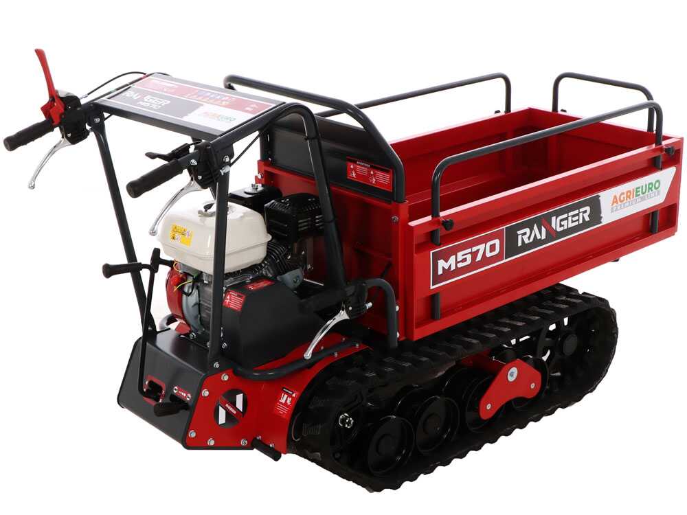 Rupsdumper laadvermogen 500 kg AgriEuro Premium Ranger M570 Extendable, motor Honda GX200, detail 11