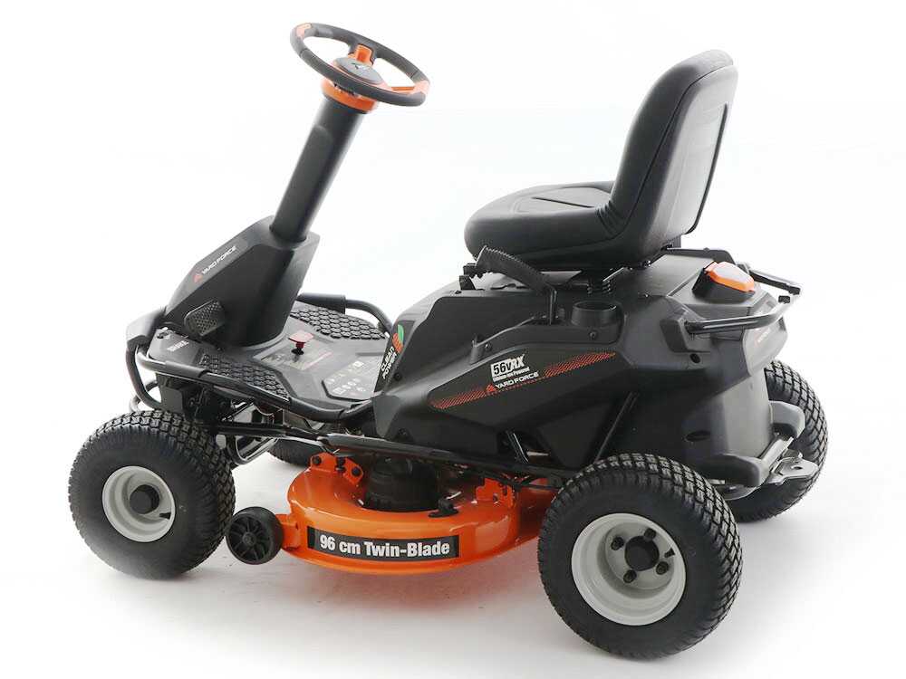 Yard Force E559 accu-zitmaaier met opvangbak 96 cm, automaat, detail 11