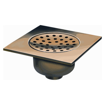 Van den Berg Afvoerput messing 200 x 200 mm, 819 | Rabe - 120046