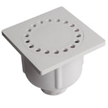 Doucheplug PVC onderuitlaat 40 cm, wit | Rabe