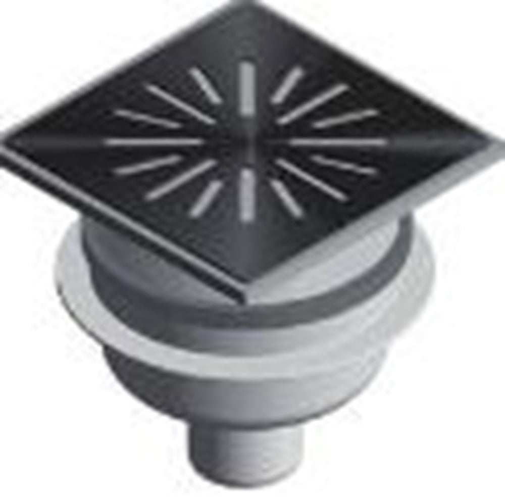 Afvoerput ABS/RVS 150 x 150 mm, 4015 productfoto hoge resolutie