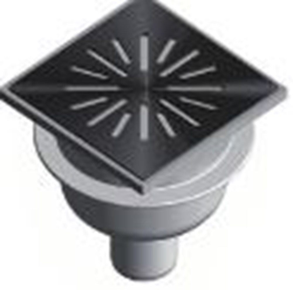 Afvoerput ABS/RVS 150 x 150 mm, 4215 productfoto hoge resolutie