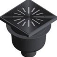 Afvoerput ABS/RVS 200 x 200 mm, 4220 productfoto hoge resolutie