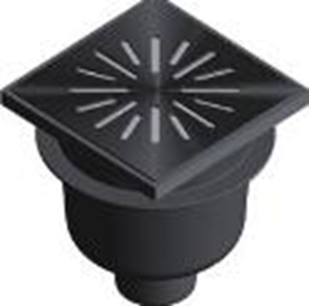 Afvoerput ABS/RVS 200 x 200 mm, 6220 productfoto hoge resolutie