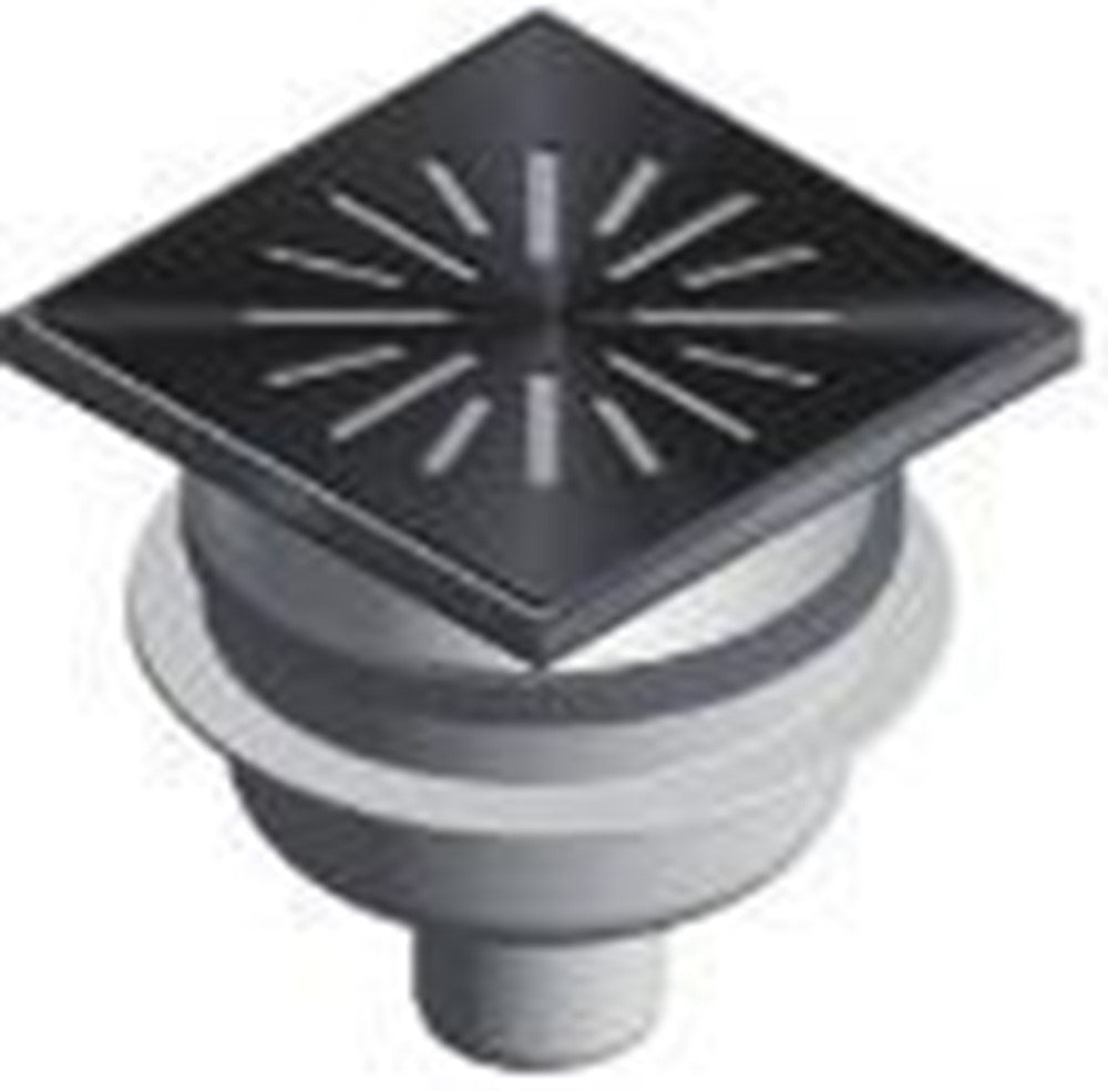Afvoerput ABS/RVS 150 x 150 mm, 4015R productfoto hoge resolutie