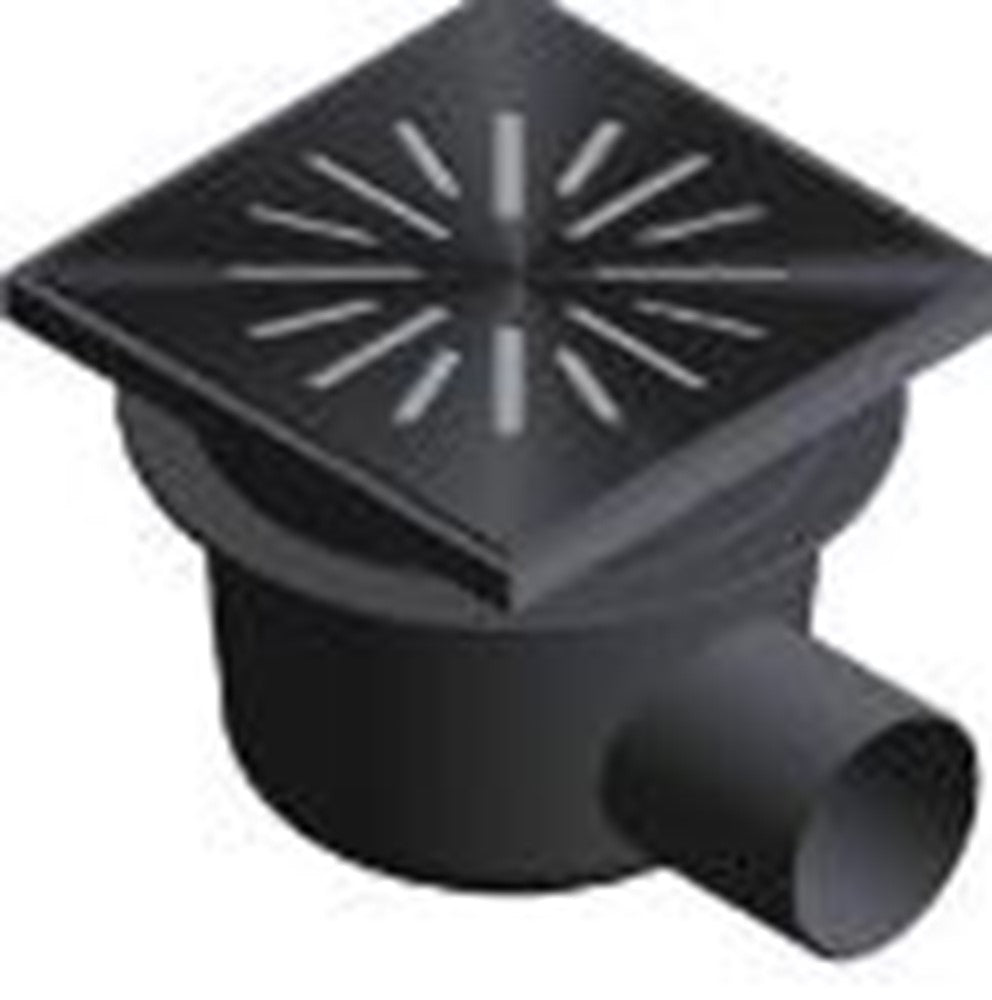 Afvoerput ABS/RVS 200 x 200 mm, 6221 productfoto hoge resolutie