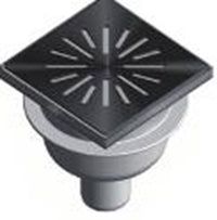 Afvoerput ABS/RVS 150 x 150 mm, 4215R productfoto hoge resolutie