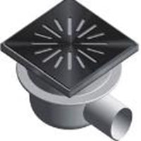 Afvoerput ABS/RVS 150 x 150 mm, 4016R productfoto hoge resolutie