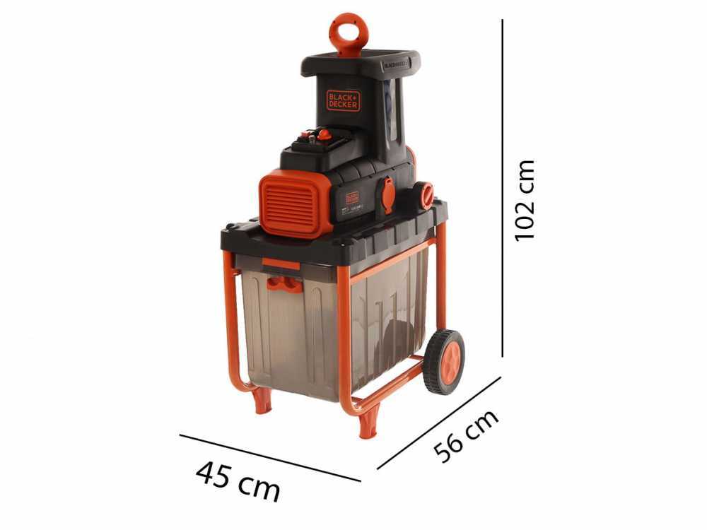 Black & Decker BEGAS5800-QS elektrische hakselaar, takken tot 45 mm, detail 12