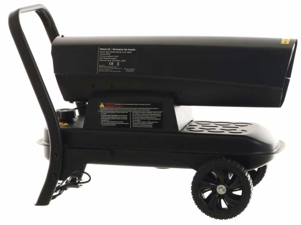 BlackStone BDH 20 diesel heteluchtkanon 20 kW, direct gestookt, detail 11