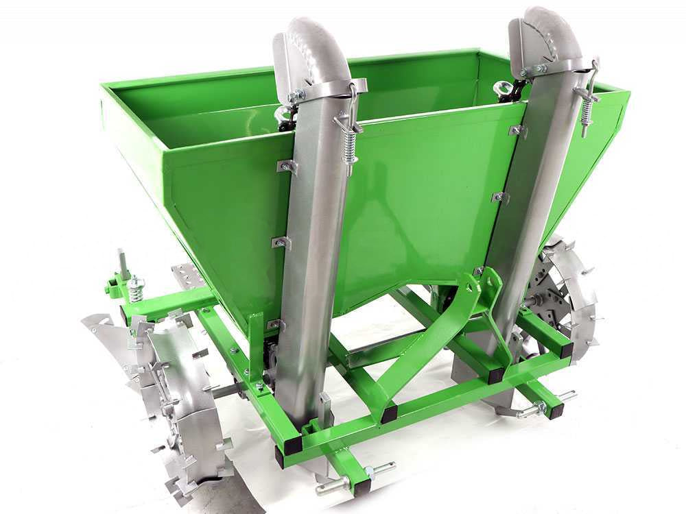 Bomet Gemini 2-rijige aardappelpootmachine, metalen wielen, detail 12