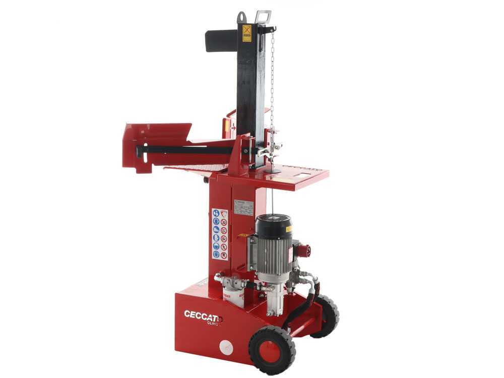 Ceccato Olindo BULL SPLE10T elektrische houtklover, 10 ton, verticaal, detail 11