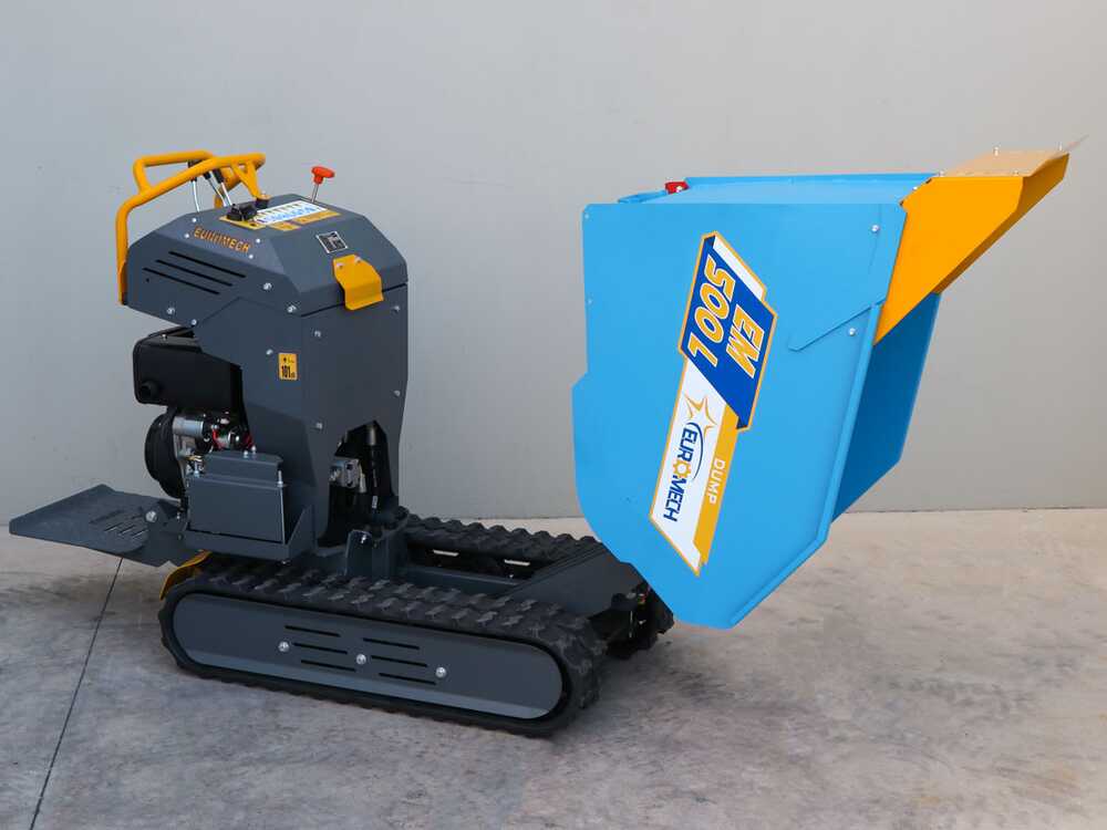 Rupsdumper laadvermogen 500 kg EuroMech EM500L-Dump, hydraulisch kiepen, detail 12