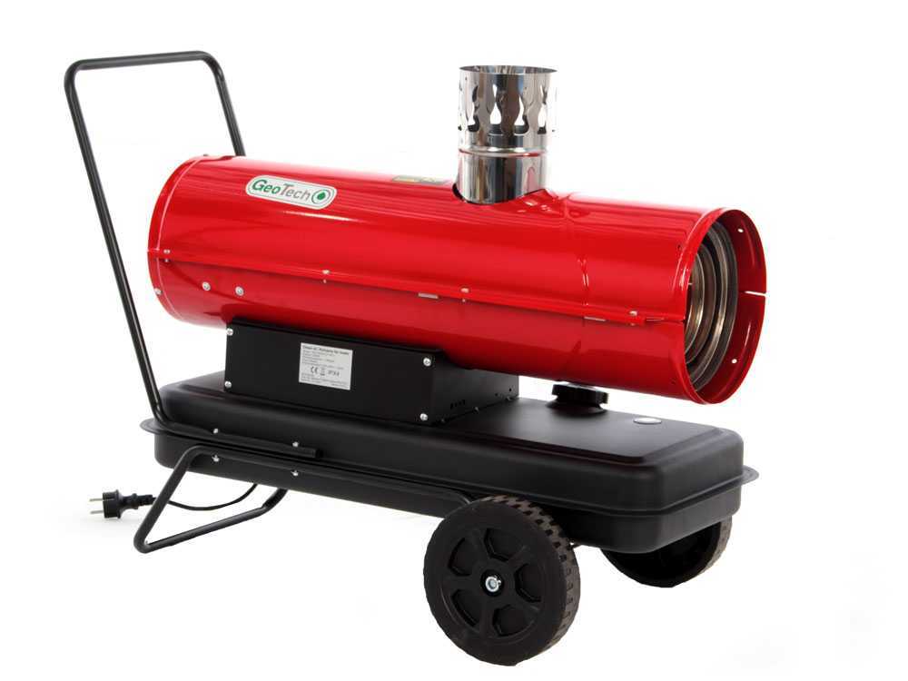 GeoTech IDH 2000 diesel heteluchtkanon 20 kW, indirect gestookt, detail 12